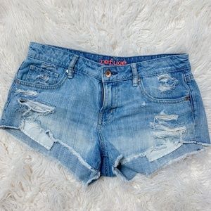 Refuge Cutoff denim distressed jean shorts